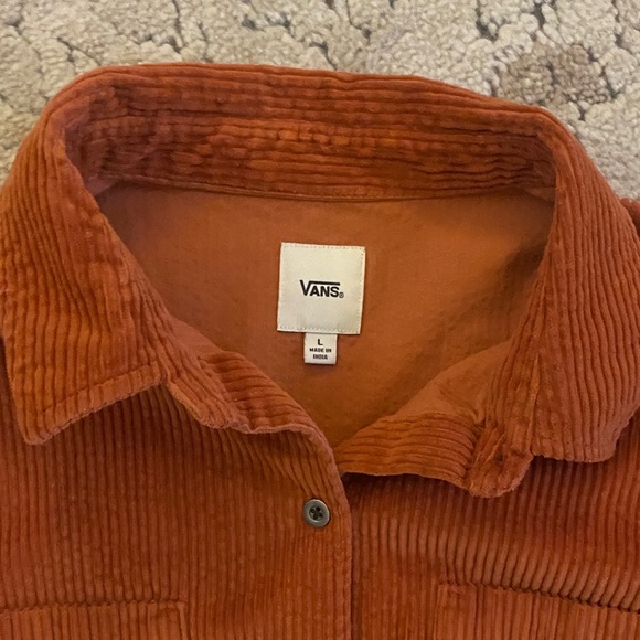 Vans Burnt Orange Corduroy Shirt - Picture 2 of 6